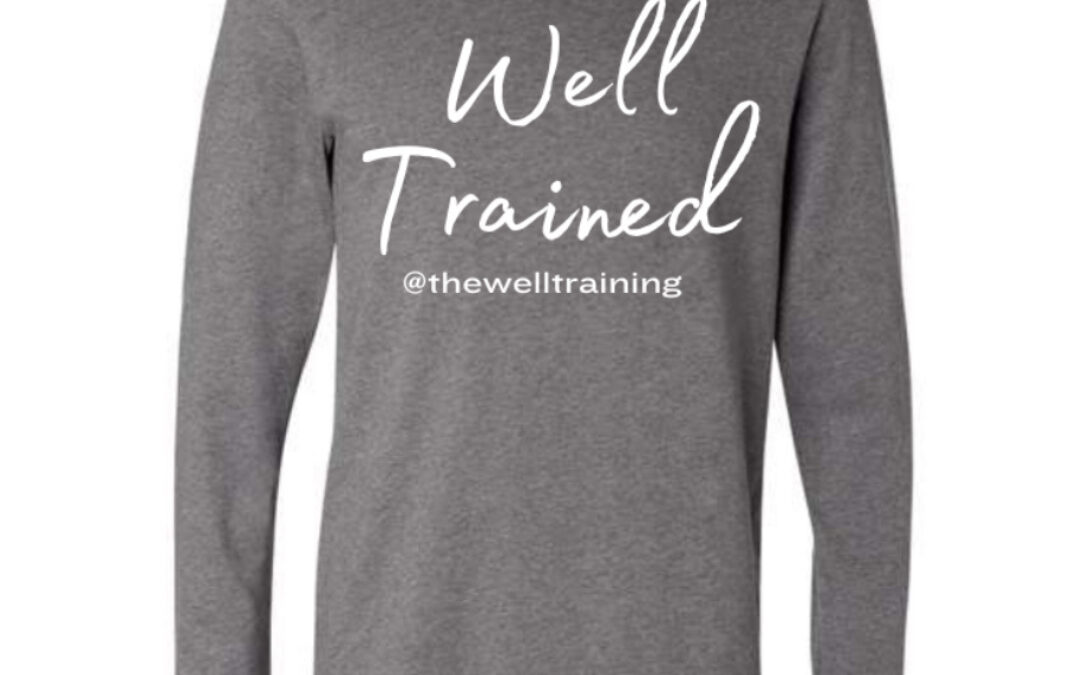 Grey Long Sleeved Well Trained Hoodie