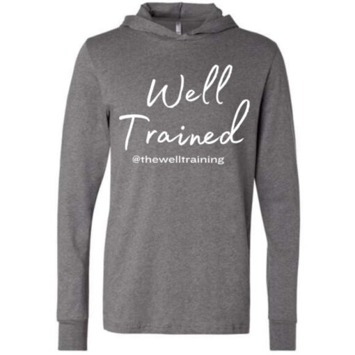 Grey Long Sleeved Well Trained Hoodie